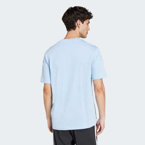 adidas Men's Essentials Small Logo T-Shirt - Blue - Image 2