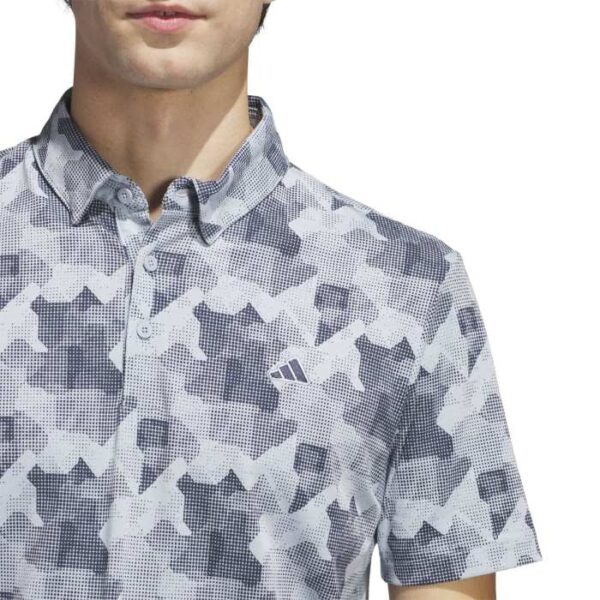 adidas Go-To Printed Polo Shirt - Blue - Image 3
