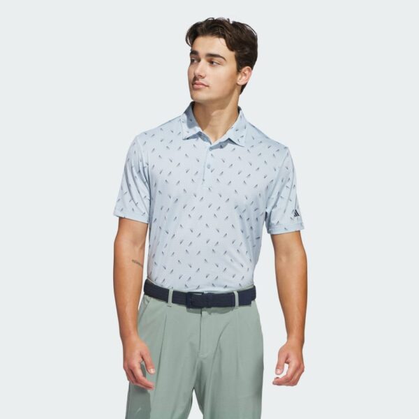 adidas Ultimate365 Printed Mesh Polo - Blue/Navy
