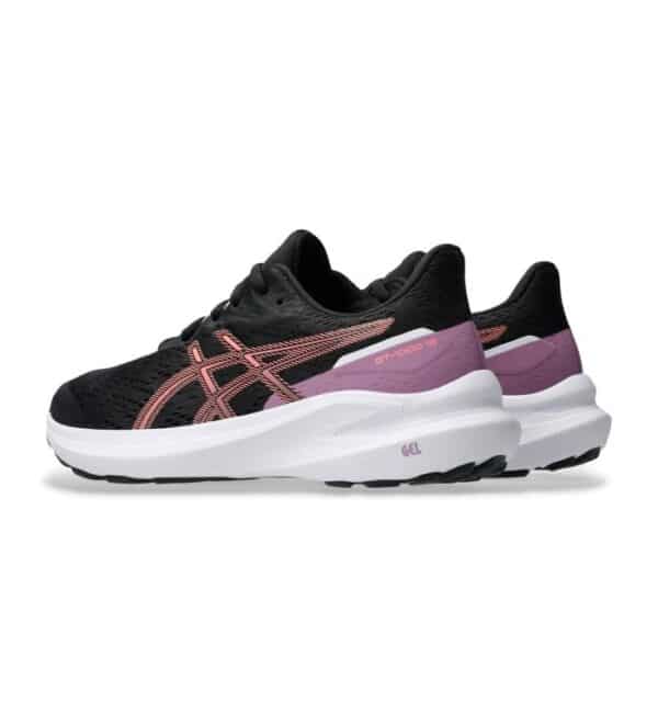 Asics Girls GT-1000 13 - Black/Sun/Coral - Image 2