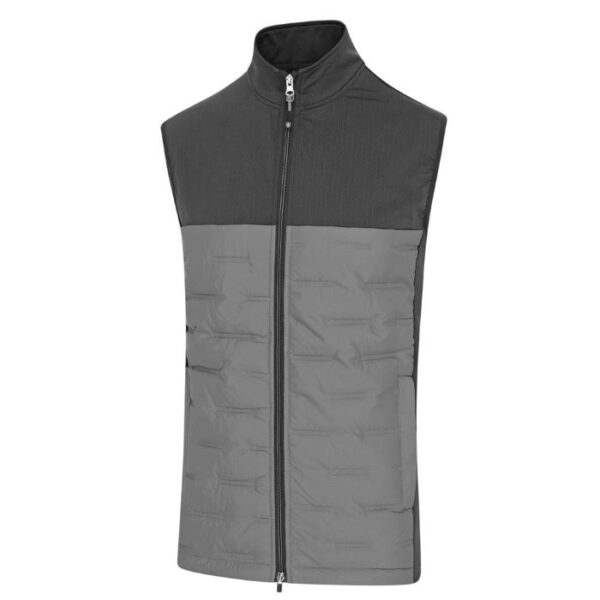 Island Green Men’s Padded Golf Gilet - Charcoal