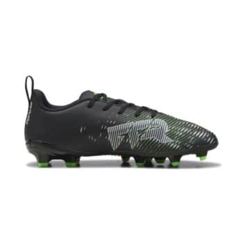 Puma Future 8 Play Kids Football Boots - Black/Silver/Green