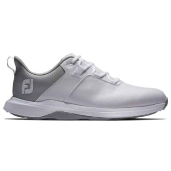 FootJoy ProLite Spikeless Golf Shoes - White/Grey