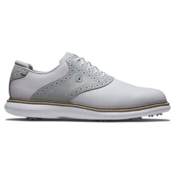FootJoy Traditions Golf Shoes - White/Grey