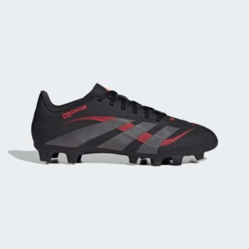 adidas Predator Club F/G Football Boots - Black/Grey/Red