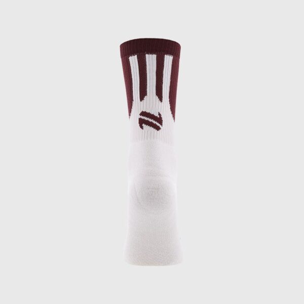 O'Neills Ion Midi GAA Socks - Maroon/White - Image 2