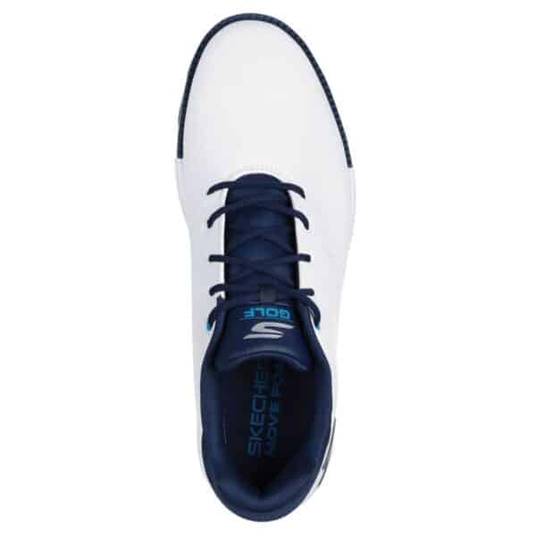 Skechers GO GOLF Tempo Golf Shoes - White/Navy - Image 3