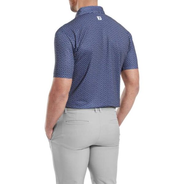 FootJoy Bounce Print Pique Golf Polo - Image 2
