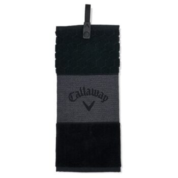 Callaway Tri Fold Golf Towel - Black