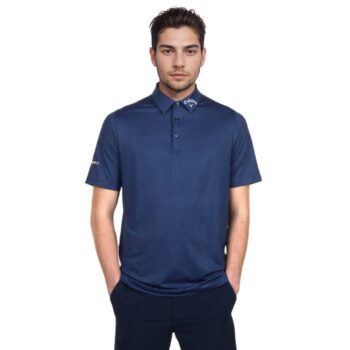 Callaway Odyssey Print Golf Polo Shirt - Peacoat
