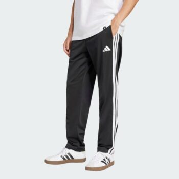 adidas Mens 3-Stripes Open Hem Tracksuit Bottoms