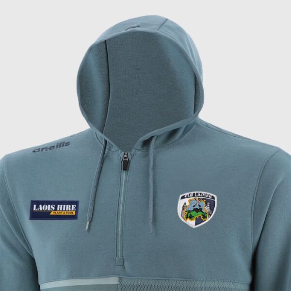 Laois GAA O’Neills Nepal Half Zip Hoodie – Smoke Blue/Navy - Image 2