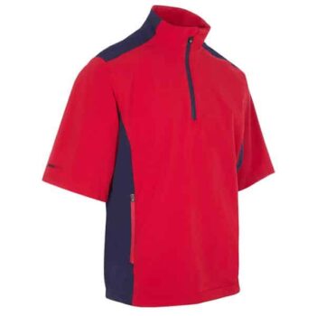 ProQuip Aqualite Half Sleeve Rain Top - Red/Navy