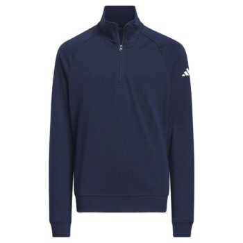 adidas Golf Junior 1/4 Zip Layer Pullover - Navy