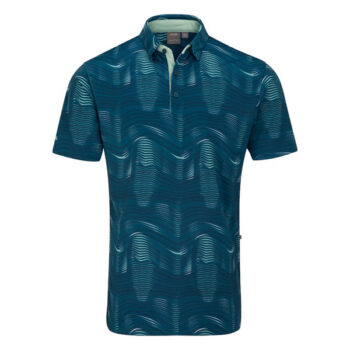 Ping Optic-Groove Golf Polo Shirt - Forest/Multi