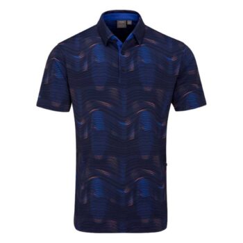 Ping Optic-Groove Golf Polo Shirt - Navy/Multi