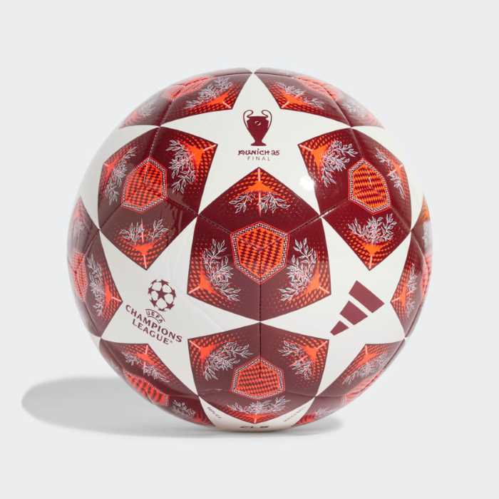 Adidas UCL Club 24/25 Football - White/Red/Burgundy
