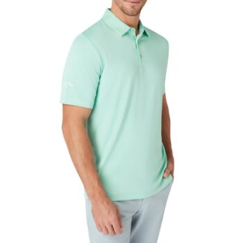 Callaway Mens Odyssey Print Golf Polo Shirt - Neptune Green