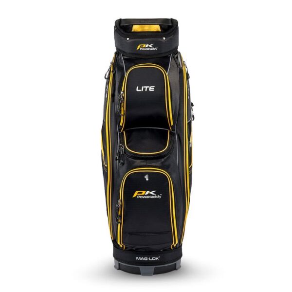 PowaKaddy Lite Cart Bag - Black/Yellow - Image 2