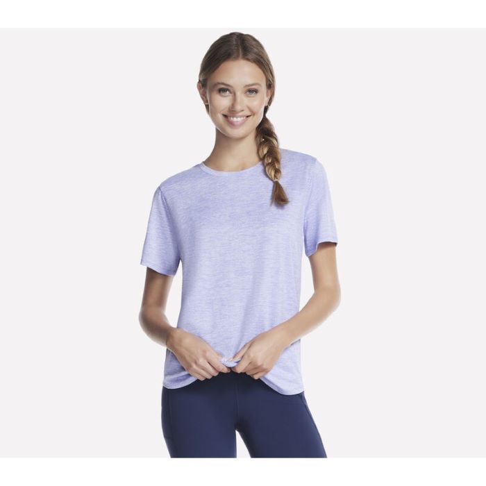 Skechers Go Dri Swift Women's T-Shirt - Lavender/Pink
