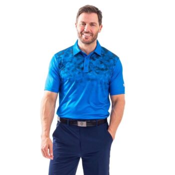 Island Green Mens Printed Polo Shirt