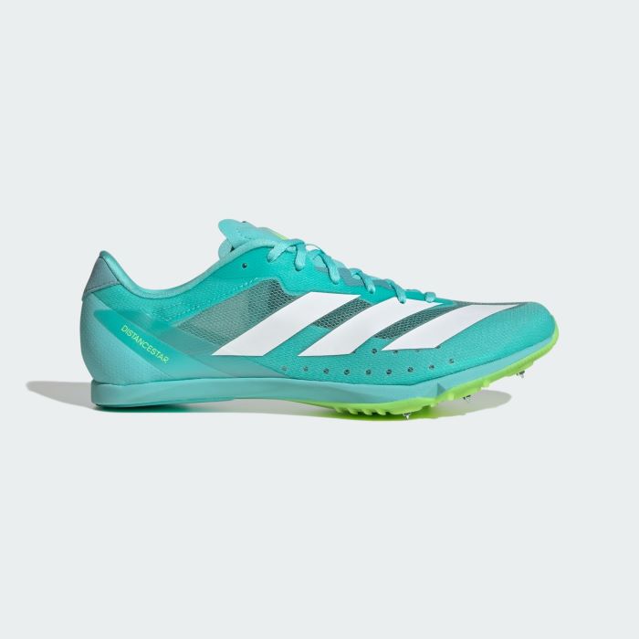 adidas Adizero Distancestar Adult Spike Running Spikes - Aqua