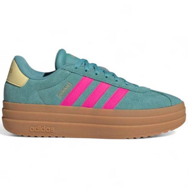 adidas Womens VL Court Bold Shoes - Purple/Wht/Lemon