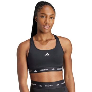 adidas Techfit Support Bra - Black