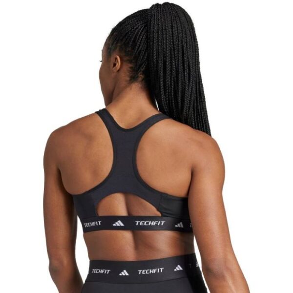 adidas Techfit Support Bra - Black - Image 2