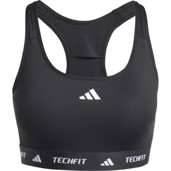 adidas Techfit Support Bra - Black - Image 3