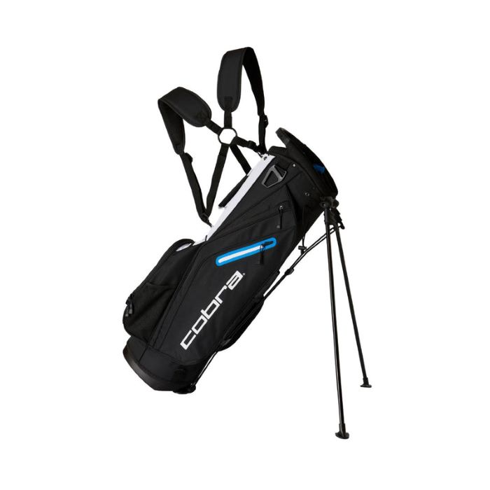 Cobra Signature Stand Bag - Black/White/Blue