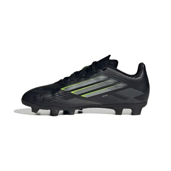 adidas F50 Club F/G Kids Football Boots - Black/Lemon - Image 2