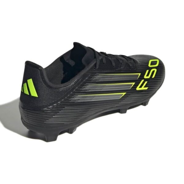 adidas F50 League Football Boots - Black/Lemon - Image 3