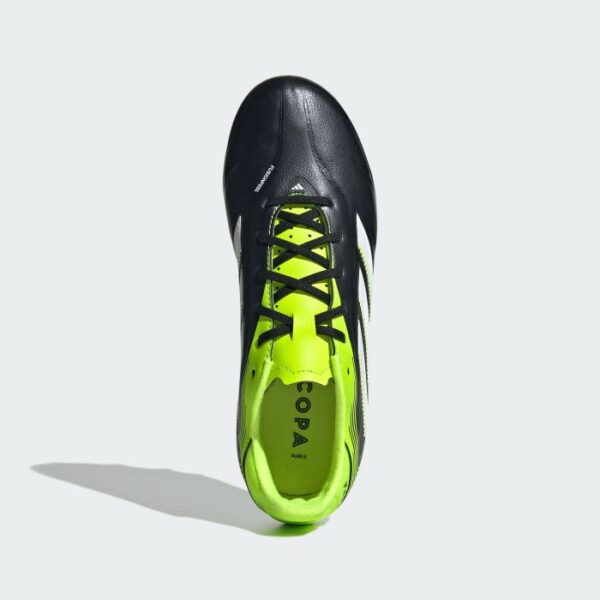 adidas Copa Pure 3 League FG Kids Football Boots - Black/Lemon - Image 2