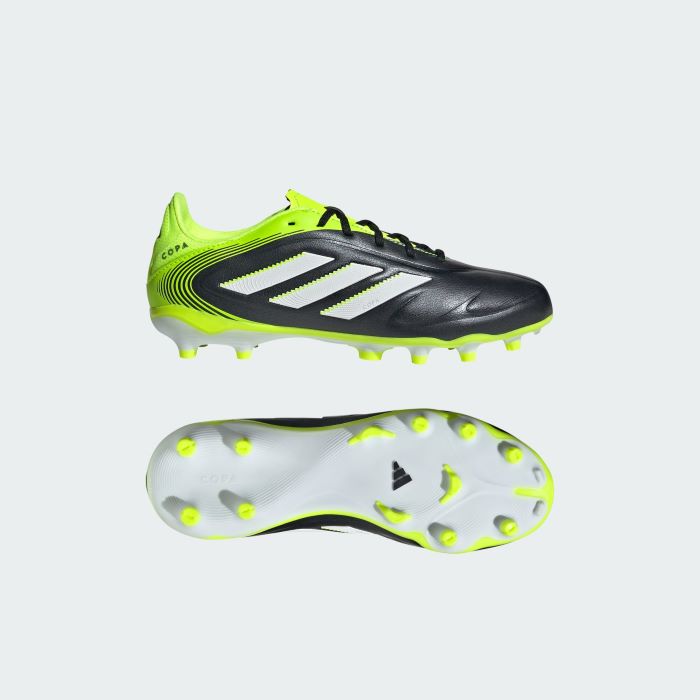 adidas Copa Pure 3 League FG Kids Football Boots - Black/Lemon - Image 3