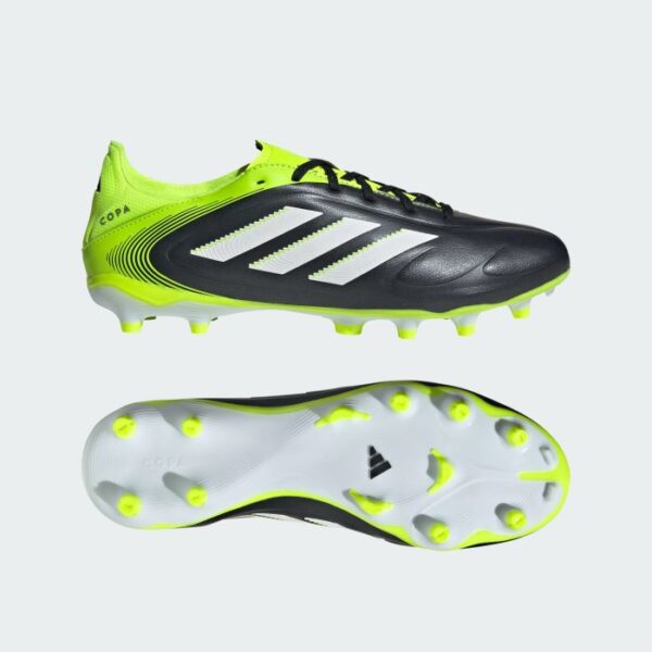 adidas Copa Pure III League FG Football Boots - Black/Lemon - Image 3