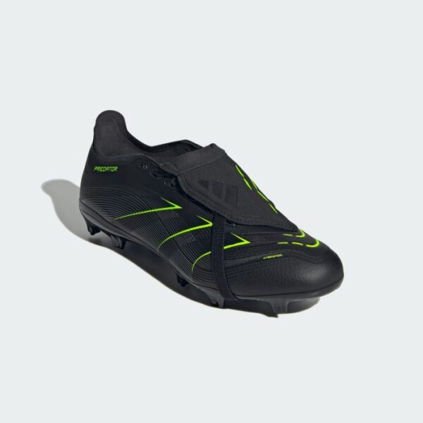 adidas Predator League Fold Over Tongue FG Football Boots - Black/Lemon - Image 4