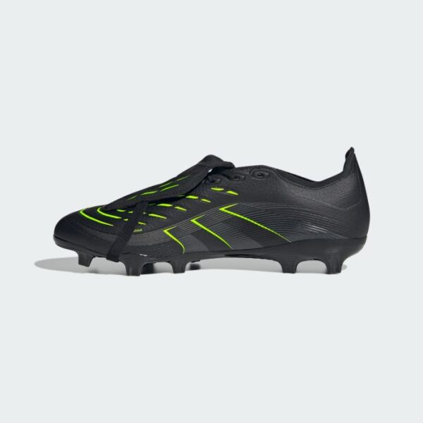 adidas Predator League Fold Over Tongue FG Football Boots - Black/Lemon - Image 2