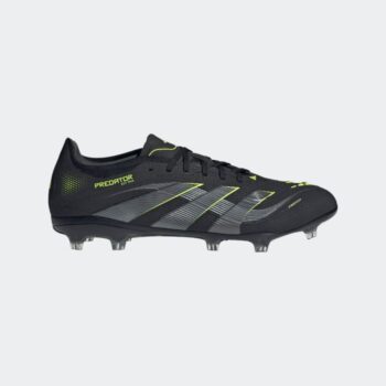 adidas Predator Pro FG Football Boots - Black/Carbon/Lemon