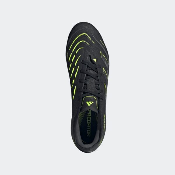 adidas Predator Pro FG Football Boots - Black/Carbon/Lemon - Image 2