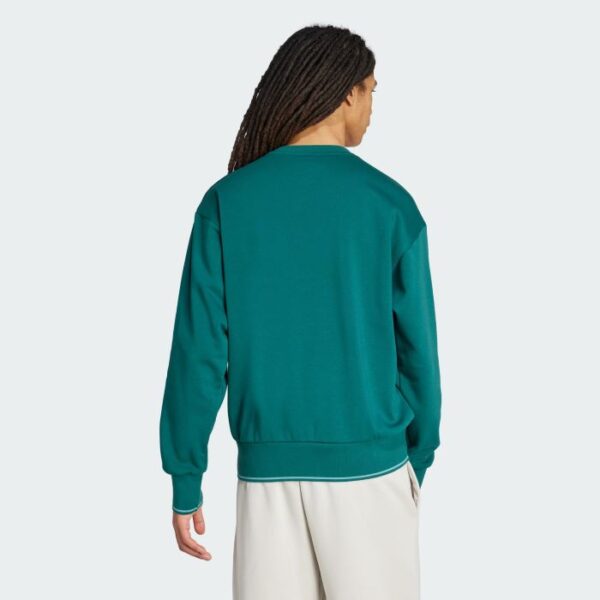 adidas Mens Collegiate Crewneck Top - Green - Image 2