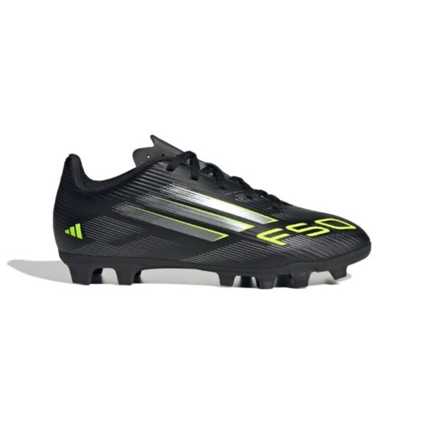 adidas F50 Club F/G Kids Football Boots - Black/Lemon