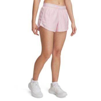 Under Armour Ladies Tech Play Shorts - Pink/White