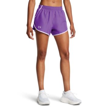 Under Armour Women's Fly-By Shorts - Purple/Reflective