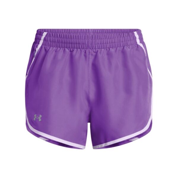Under Armour Women's Fly-By Shorts - Purple/Reflective - Image 2