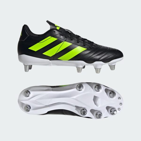 adidas Kakari SG Rugby Boots - Black/Lemon - Image 2