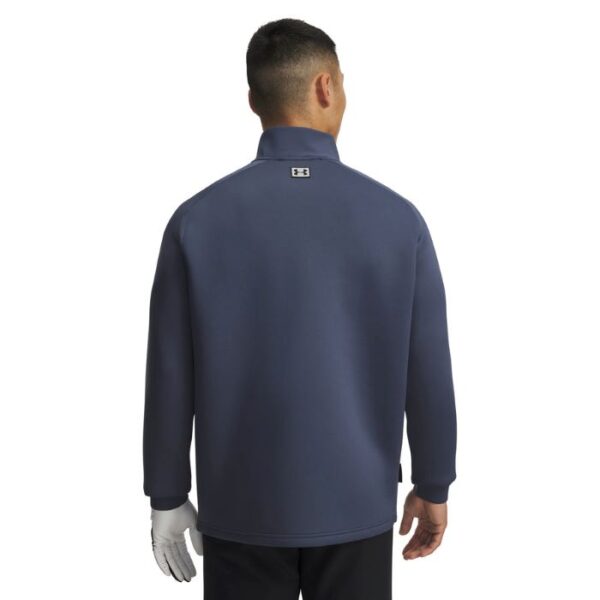 Under Armour Drive Pro Hybrid 1/2 Zip Golf Top - Grey/Black - Image 2