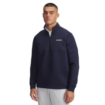 Under Armour Drive Pro Hybrid 1/2 Zip Golf Top - Navy/Black
