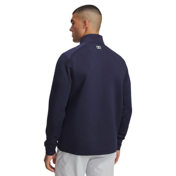 Under Armour Drive Pro Hybrid 1/2 Zip Golf Top - Navy/Black - Image 2
