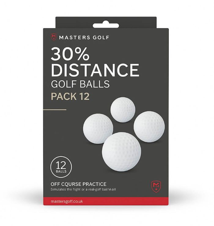 Masters 30% Distance Golf Balls - Pack 12